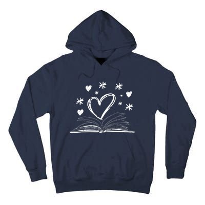 Bookworm Librarian Valentines Day Gift Book Reading Tall Hoodie