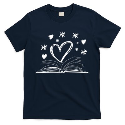 Bookworm Librarian Valentines Day Gift Book Reading T-Shirt