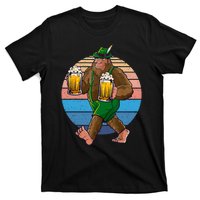 Bigfoot Lederhosen Vintage Oktoberfest Prost Beer T-Shirt