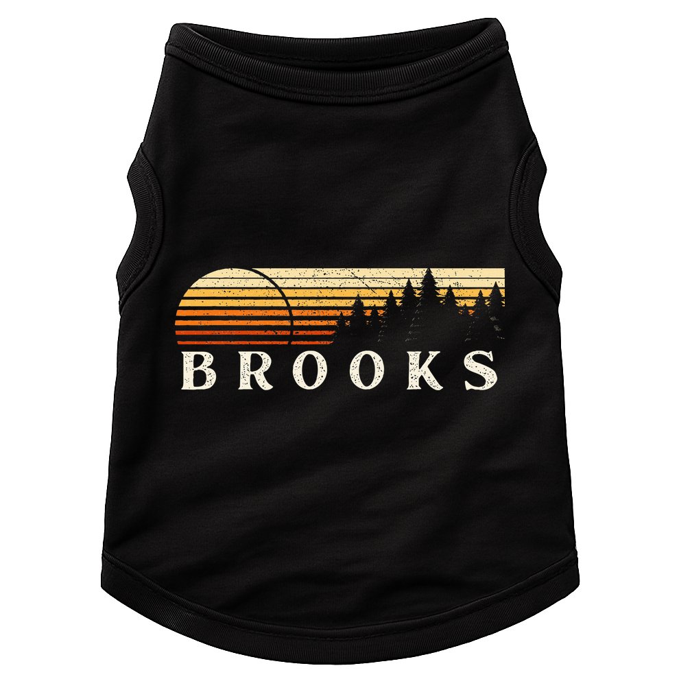 Brooks La Vintage Evergreen Sunset Eighties Retro Doggie Tank