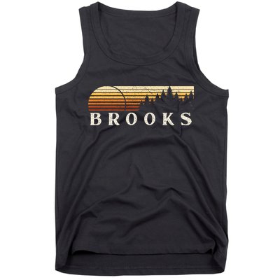 Brooks La Vintage Evergreen Sunset Eighties Retro Tank Top