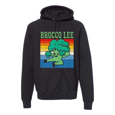 Brocco Lee Vegetable Vegetarian Vegan Broccoli Premium Hoodie