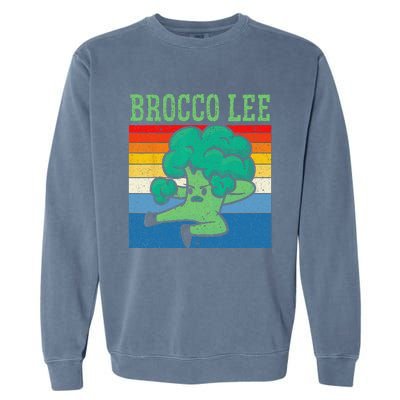 Brocco Lee Vegetable Vegetarian Vegan Broccoli Garment-Dyed Sweatshirt