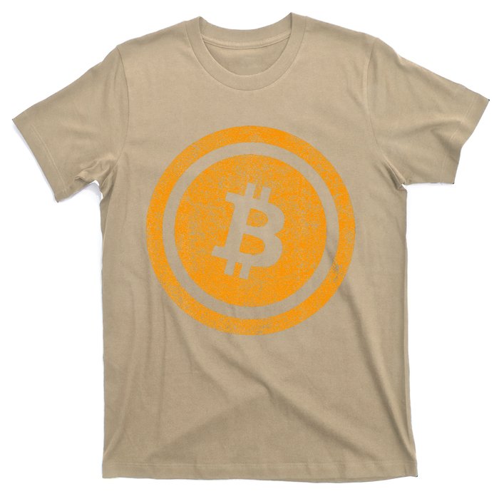 Bitcoin Logo Vintage Design Retro Crypto Money Btc Hodl T-Shirt