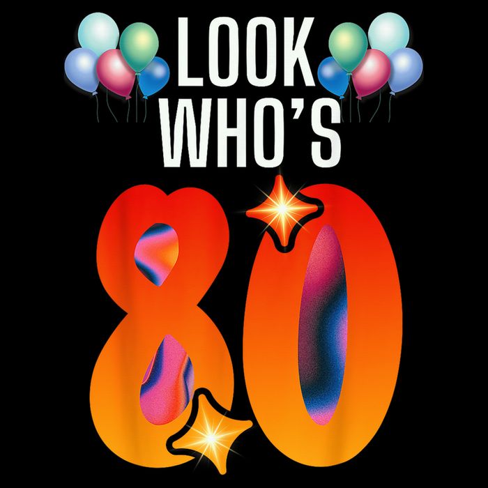 Birthday Look Who'S 80 I'M Eighty Years 80th Birthday Cooling Performance Crew T-Shirt