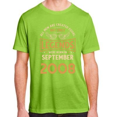 Birthday Legends Were Born In September 2008 Gift Adult ChromaSoft Performance T-Shirt