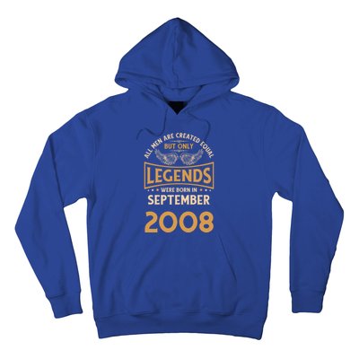 Birthday Legends Were Born In September 2008 Gift Hoodie