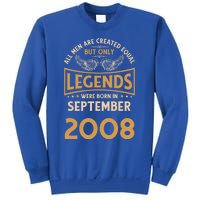 Birthday Legends Were Born In September 2008 Gift Sweatshirt