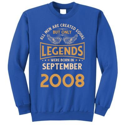 Birthday Legends Were Born In September 2008 Gift Sweatshirt