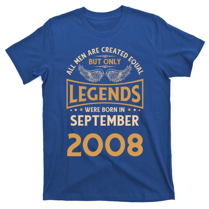 Birthday Legends Were Born In September 2008 Gift T-Shirt