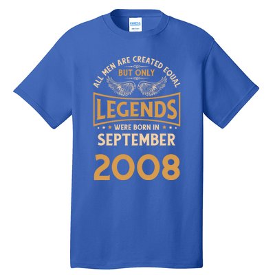 Birthday Legends Were Born In September 2008 Gift Tall T-Shirt