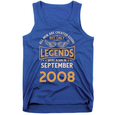 Birthday Legends Were Born In September 2008 Gift Tank Top