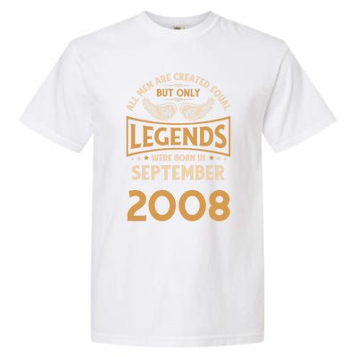 Birthday Legends Were Born In September 2008 Gift Garment-Dyed Heavyweight T-Shirt