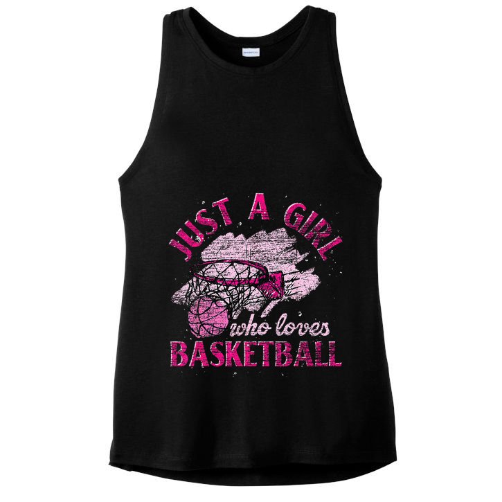 Basketball Lover Women Girls Basketball Player Basketball Ladies PosiCharge Tri-Blend Wicking Tank