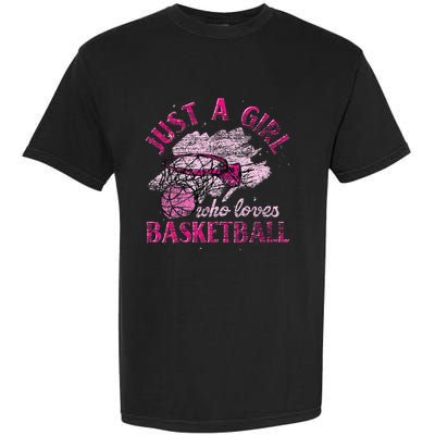 Basketball Lover Women Girls Basketball Player Basketball Garment-Dyed Heavyweight T-Shirt