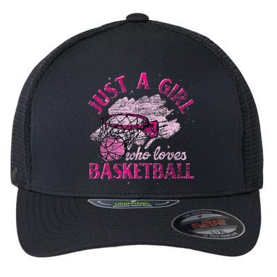 Basketball Lover Women Girls Basketball Player Basketball Flexfit Unipanel Trucker Cap