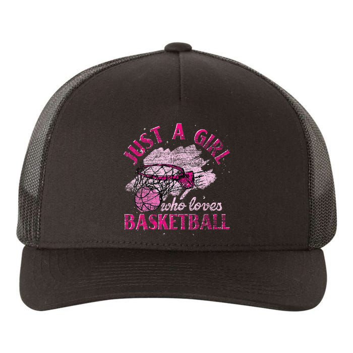 Basketball Lover Women Girls Basketball Player Basketball Yupoong Adult 5-Panel Trucker Hat