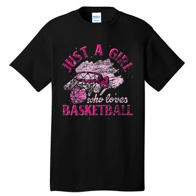 Basketball Lover Women Girls Basketball Player Basketball Tall T-Shirt