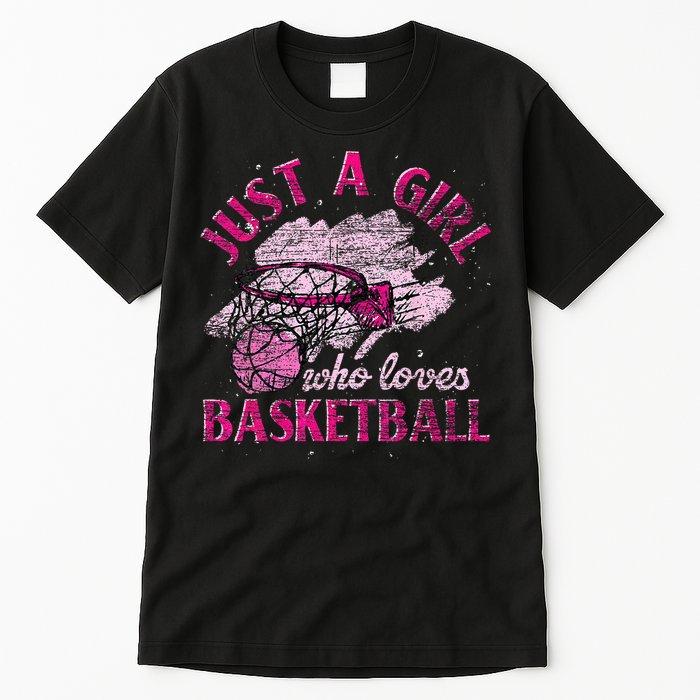 Basketball Lover Women Girls Basketball Player Basketball Tall T-Shirt