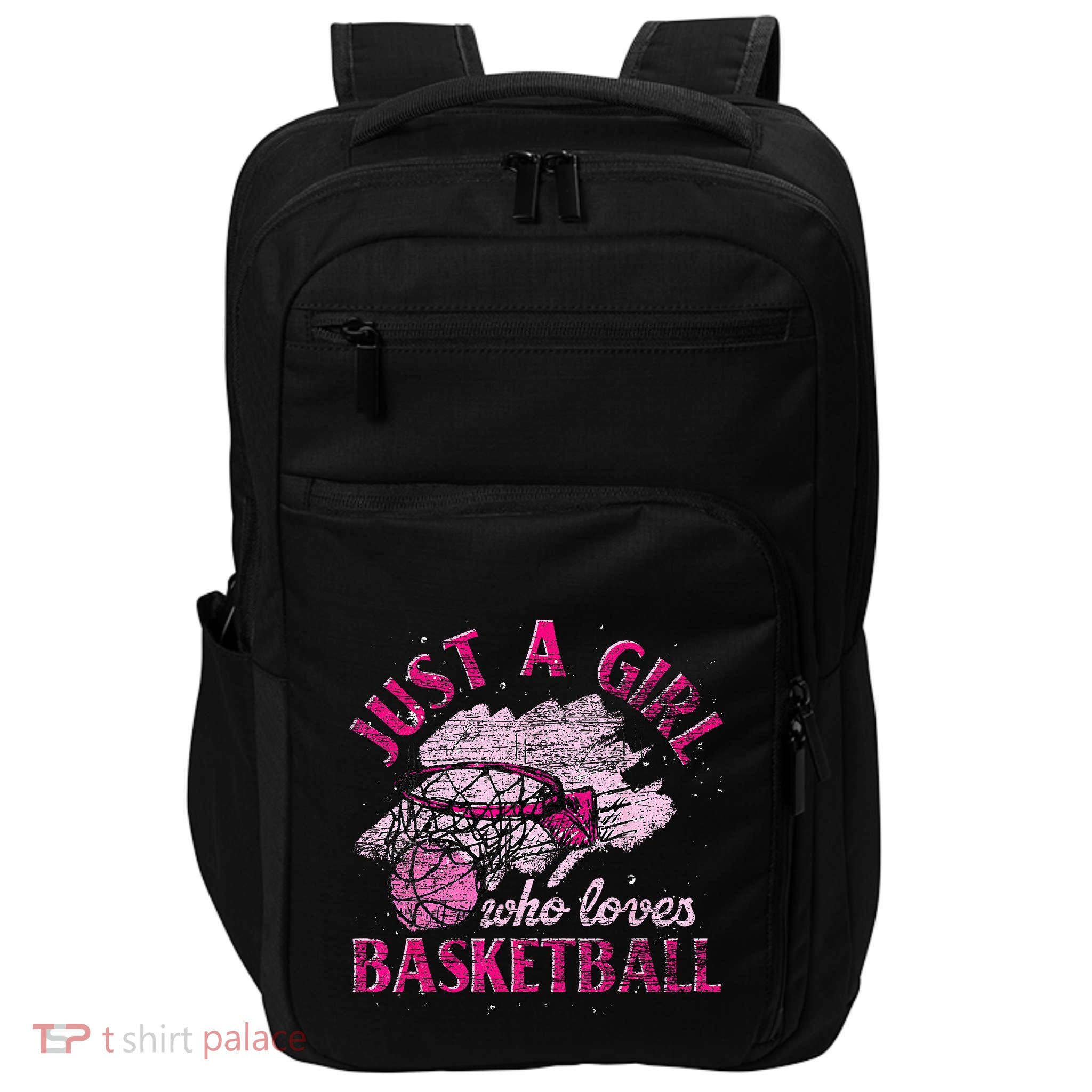 Basketball Lover Women Girls Basketball Player Basketball Impact Tech Backpack