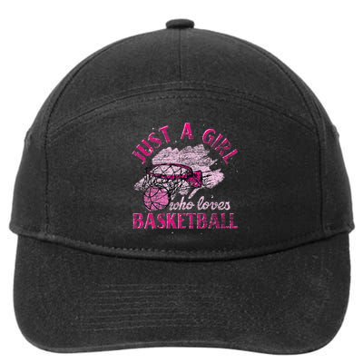 Basketball Lover Women Girls Basketball Player Basketball 7-Panel Snapback Hat