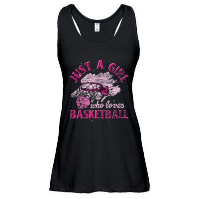 Basketball Lover Women Girls Basketball Player Basketball Ladies Essential Flowy Tank