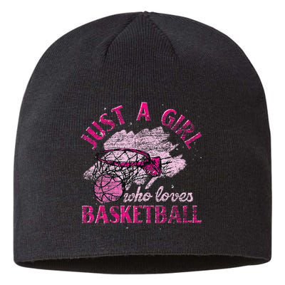 Basketball Lover Women Girls Basketball Player Basketball Sustainable Beanie