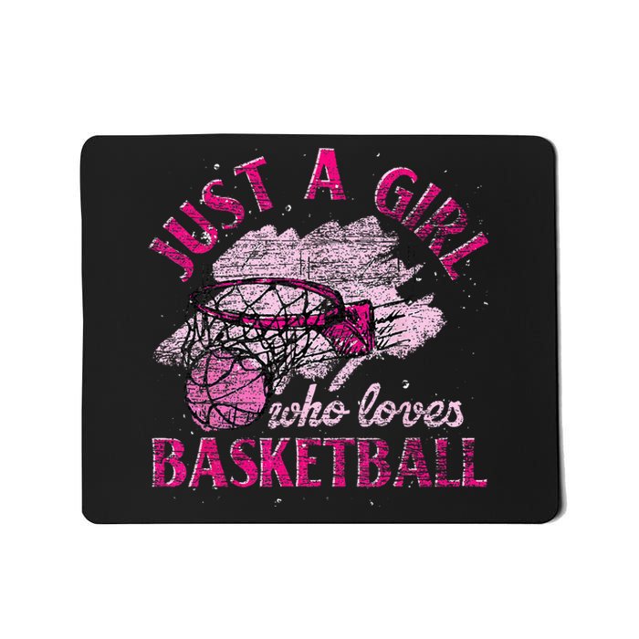 Basketball Lover Women Girls Basketball Player Basketball Mousepad