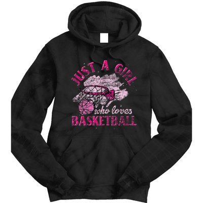 Basketball Lover Women Girls Basketball Player Basketball Tie Dye Hoodie