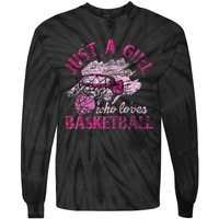 Basketball Lover Women Girls Basketball Player Basketball Tie-Dye Long Sleeve Shirt