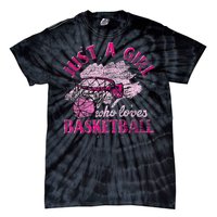 Basketball Lover Women Girls Basketball Player Basketball Tie-Dye T-Shirt