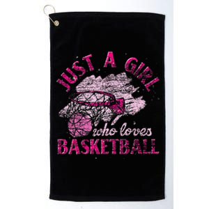 Basketball Lover Women Girls Basketball Player Basketball Platinum Collection Golf Towel