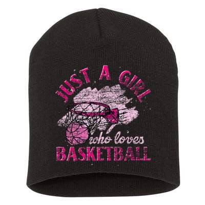 Basketball Lover Women Girls Basketball Player Basketball Short Acrylic Beanie