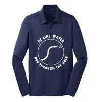 Be Like Water Run Through The Hose Silk Touch Performance Long Sleeve Polo