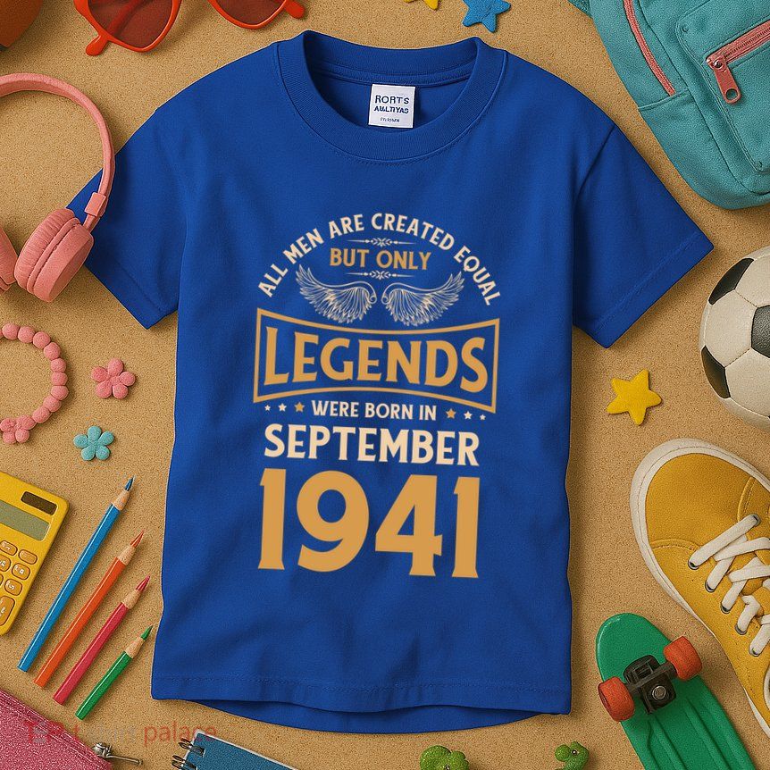 Birthday Legends Were Born In September 1941 Great Gift Kids T-Shirt