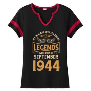 Birthday Legends Were Born In September 1944 Gift Ladies Halftime Notch Neck Tee