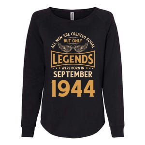 Birthday Legends Were Born In September 1944 Gift Womens California Wash Sweatshirt