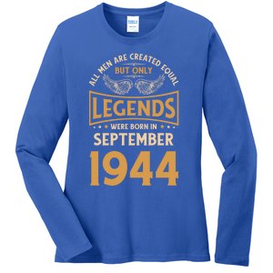 Birthday Legends Were Born In September 1944 Gift Ladies Long Sleeve Shirt