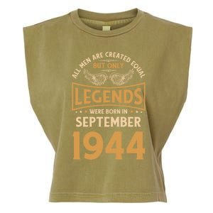 Birthday Legends Were Born In September 1944 Gift Garment-Dyed Women's Muscle Tee