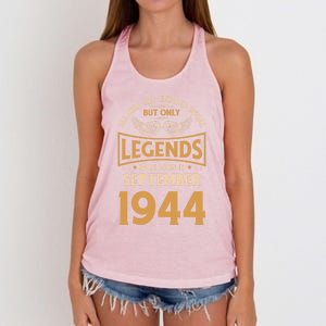 Birthday Legends Were Born In September 1944 Gift Women's Knotted Racerback Tank