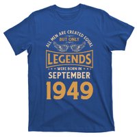 Birthday Legends Were Born In September 1949 Cute Gift T-Shirt