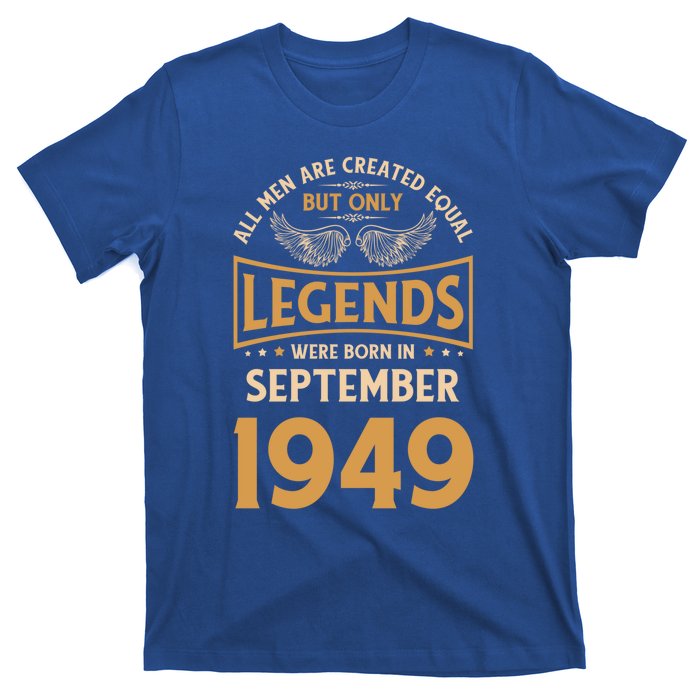 Birthday Legends Were Born In September 1949 Cute Gift T-Shirt