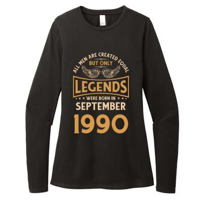 Birthday Legends Were Born In September 1990 Cool Gift Womens CVC Long Sleeve Shirt