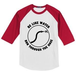 Be Like Water Run Through The Hose Kids Colorblock Raglan Jersey