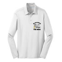 Be Like Water Run Through The Hose Silk Touch Performance Long Sleeve Polo