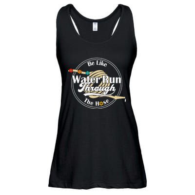 Be Like Water Run Through The Hose Funny Retro Vintage Ladies Essential Flowy Tank