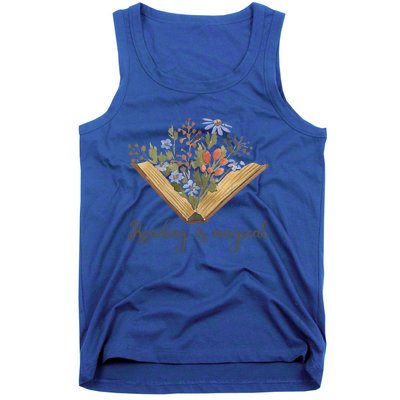 Book Lovers Wildflowers Book Reading Is Magical Bookish Gift Tank Top