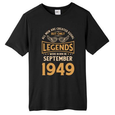 Birthday Legends Were Born In September 1949 Gift Tall Fusion ChromaSoft Performance T-Shirt