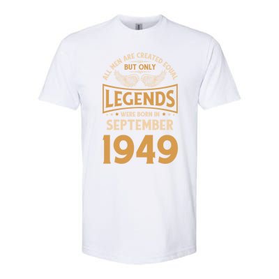 Birthday Legends Were Born In September 1949 Gift Softstyle® CVC T-Shirt