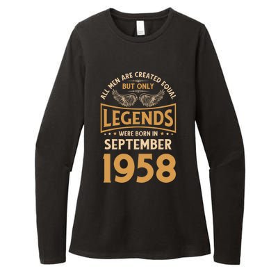 Birthday Legends Were Born In September 1958 Gift Womens CVC Long Sleeve Shirt